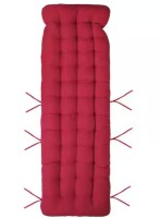 ESILOO 71 x 22 in. Chaise Cushion-Soft Outdoor Chair Pad, Machine Washable, Non-Slip, for Patio and Garden (Red) New In Box $199