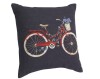 Hampton Bay 18 in. x 18 in. Outdoor Patio Throw Pillow in Bike / ARDEN 16 x 16 Ashland Black Jacobean Square Outdoor Throw Pillow / Assorted New Assorted $79