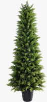 Joss & Main 2ft. Artificial Cypress Topiary Tree -UV Resistant Faux Cypress Plants For Indoor Or Outdoor New In Box $299