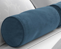 Blazing Needles 20" Bolster Cotton Blend Pillow Cover & Insert New In Box $79