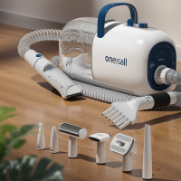 Oneisall 8-in-1 Dog Vacuum & Dryer Blower Kit For Pet Grooming,With Metal Blade Dog Clipper, Deshedding Brush, Hair Cleaning Nozzle, Adjustable Speed/Temperature, 2.5L Large Bin, 15000Pa Strong Power New in Box $299