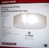 Satco 62-998 15 inch, CCT Selectable, Fabric Drum LED Decor Flush Mount Fixture, Beige Fabric Shade, Acrylic Diffuser New In Box $299 - 2