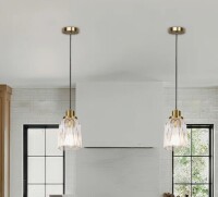 Mercer41 1-Light Glass Modern Pendant Light (Set Of 2) New In Box $399