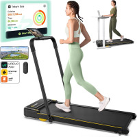 UREVO Walking Pad, Under Desk Treadmill for Home/Office, 2 in 1 Folding Treadmill with Remote Control, APP and LED Display On Working $399