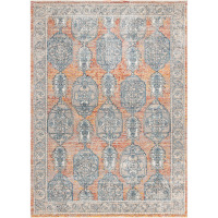 Bungalow Rose Opel Floral Indoor Rug, Rectangle 7'10" x 10'2" New In Box $399