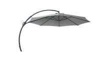 LAUSAINT HOME 11 ft. Aluminum Cantilever Patio Umbrella in Gray New in Box $499