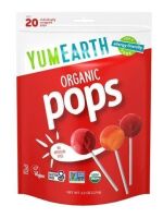 Yummyearth Organic Lollipops, 20 Pops, 4.2 oz New Best by 4/2028