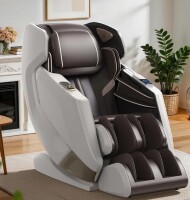 Inbox Zero Cello 2026 Full Body 4D Massage Chair With Automatic Extended Footrest, SL-Track Zero Gravity Recliner, Full Air Bags, Heat Therapy, Yoga Stretch, Foot Roller, Shiatsu/Knead/Thai Massage, Bluetooth Player with AI Voice Control New in Box $4999