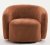 Latitude Run Munehito Upholstered Swivel Barrel Chair New in Box $699