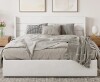 Latitude Run Braya Queen Size Hydraulic Lift Up Storage Upholstered Platform Bed in white New in Box $999