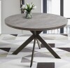 George Oliver Garrell 46" W Round 4-Person Manufactured Wood Dining Table in Gray New in Box $599