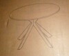George Oliver Garrell 46" W Round 4-Person Manufactured Wood Dining Table in Gray New in Box $599 - 2