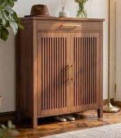 Latitude Run Ishpreet 5-Tier Shoe Storage Cabinet With Doors And Drawer, Wooden Shoe Rack Organizer New in Box $499