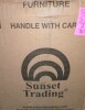 One Allium Way Azizi Swivel Solid Wood Counter Stool in Honey New in Box $299 - 2