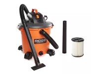 RIDGID 16 Gal. 5.0 Peak HP NXT Shop Vacuum Wet Dry Vac with General Debris Filter, Locking Hose and Attachments HD1640 On Working $199