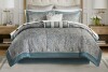 Madison Park Aubrey Queen 12 Piece Comforter Set with Cotton Bed Sheets $299