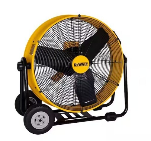 Dewalt 24 in. Heavy-Duty Drum Fan with Extra Long 12 ft. Power Cord and Stepless Speed Control New In Box $299