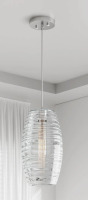 Wade Logan&reg; Aref 1-Light Dimmable Handblown Glass Single Pendant New In Box $399