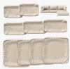 Latitude Run&reg; 9 Pcs Outdoor Cushion Slipcovers All-Weather Patio Cushion Covers For Outdoor Furniture, Covers Only New In Box $299