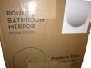 Latitude Run&reg; 20" Round Amara Tempered Glass and Aluminum Alloy Framed French Cleat Mounted Wall Mirror New In Box $199 - 2