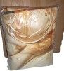 Design Art 3-Piece King Red And Gold Marble Volcano IV - Abstract Painting Duvet Cover Set New In Box $199 - 2