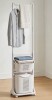 Latitude Run&reg; 2-Tier Rolling Laundry Hamper with Hanging Bar and Removable Baskets New In Box $199