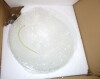 Winston Porter Antique Brass Dome Ribber Glass Pendant Light New In Box $299 - 2