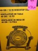 DEWALT 16 in. Yellow 3 Speed Benchtop and Hanging Drum Fan On Working $199 - 2