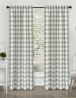 Gracie Oaks Candias Semi Sheer Liner Pair (Set of 2), 52" x 63" New $79