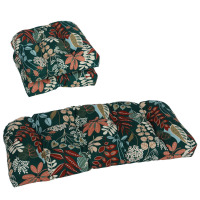 Winston Porter Rounded Back Outdoor Settee Cushion 3-Piece Set New In Box $299