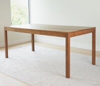 Gracie Oaks 60" Solid Wood Rectangular Dining Table in Pecan New in Box $699