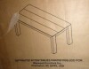Plank+Beam 72 Inch Modern Solid Wood Dining Table - Solid Pine, Wirebrush Finish, Seats 6, Non-Toxic Finish, Easy Assembly, for Kitchen or Office, White Sand Wirebrush New in Box $699 - 2