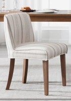 Lark Manor Farmhouse Dining Chair Upholstered Kitchen Chair Wooden Barrel Side Chair New in Box $299