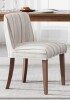 Lark Manor Farmhouse Dining Chair Upholstered Kitchen Chair Wooden Barrel Side Chair New in Box $299