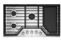 Whirlpool - 36 in. Wide 5 burners Gas Cooktop - Stainless Steel New in Box $1499