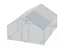 Tunearary 13 ft. x 9.8 ft. Outdoor Metal Chicken Coop with Waterproof Cover New in Box $699