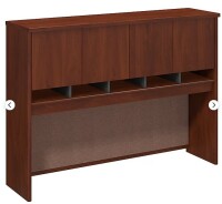 Bush WC24462K Series C Corsa Storage Cabinet and Hutch Set - Series C Hansen Cherry Collection - Bush Office Furniture(2 Boxes) New in box $799