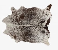 Union Rustic Brown and White Cowhide Handmade Area Rug, 5' x 7' $599