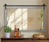 Gracie Oaks Rectangle Modern Solid Wood Farmhouse Accent Mirror, 24" x 36" New In BOx $299