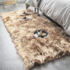 Mercer41 Malaiah Shag Faux Sheepskin Fur Area Rug in Beige, Rectangle 6' x 9' New $299