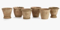 Birch Lane&trade; Gavin Wh Mini Pots (Set of 6, 3.75'' D) New In Box $299