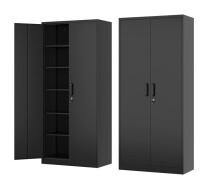 STANI Metal Storage Cabinet, 72" Freestanding Cabinets with Locking Door and 5 Adjustable Shelves, Steel Classic Tool Garage Cabinet for Home, Warehouse, Office, Garage New In Box $299