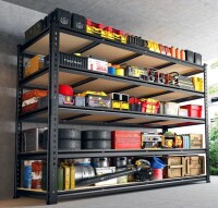 REIBII 5-Tier 60"W Garage Shelving Unit, 2750 lbs Heavy Duty Adjustable Storage Rack for Garage Tools, Storage Totes, Workshop & Warehouse Storage New In Box $399