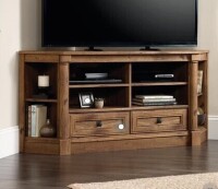 Sauder Palladia Corner Entertainment TV Stand for TVs up to 60", Vintage Oak Finish New in Box $599