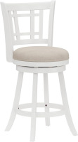 Hillsdale Fairfox 24.5" Wood Swivel Counter Height Stool, White New In Box $299