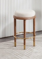 Red Barrel Studio&reg; Upholstered Backless Bar Stool with Finished Footrest $299
