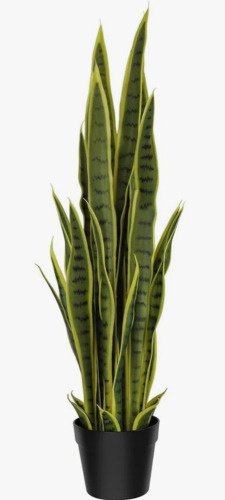 Vitalismo 36'' Faux Snake Plant (Sansevieria) Plant in Black Pot New In Box $199