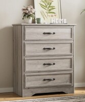 Winston Porter 29.6" W Modern 4 Drawer Dresser for bedroom, Drawer Chest, Wooden Storage Dresser New In Box $299