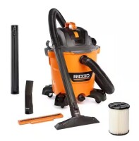 RIDGID 12 Gal. 5.0 Peak HP NXT Shop Vacuum Wet Dry Vac with General Debris Filter, Locking Hose and Attachments HD1200 On Working $199