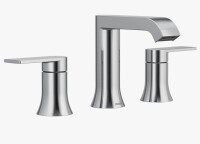 Moen Genta LX Modern Two-Handle High-Arc Widespread Bathroom Faucet With Drain Assembly, Valve Included TV6708 New In Box $299